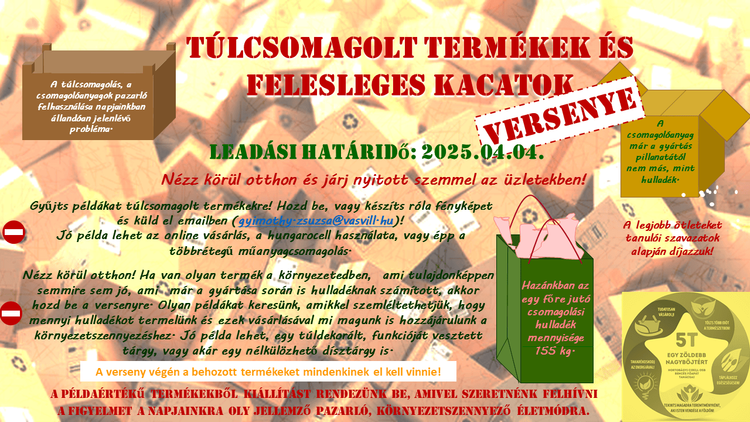 #Zöldböjt - Túlcsomagolt és felesleges kacatok versenye
