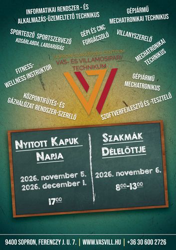 Ismét megnyitjuk iskolánk kapuit a pályaválasztó fiatalok előtt